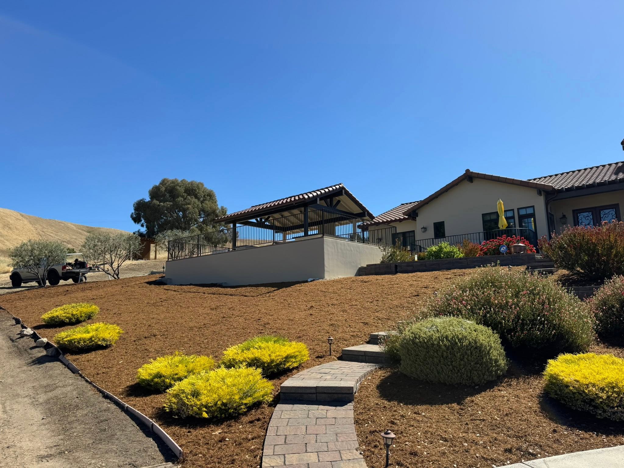 Hillside property built by RAM Construction